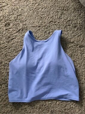 Athleta Conscious Crop Racerback Tank in Lilac Size Small